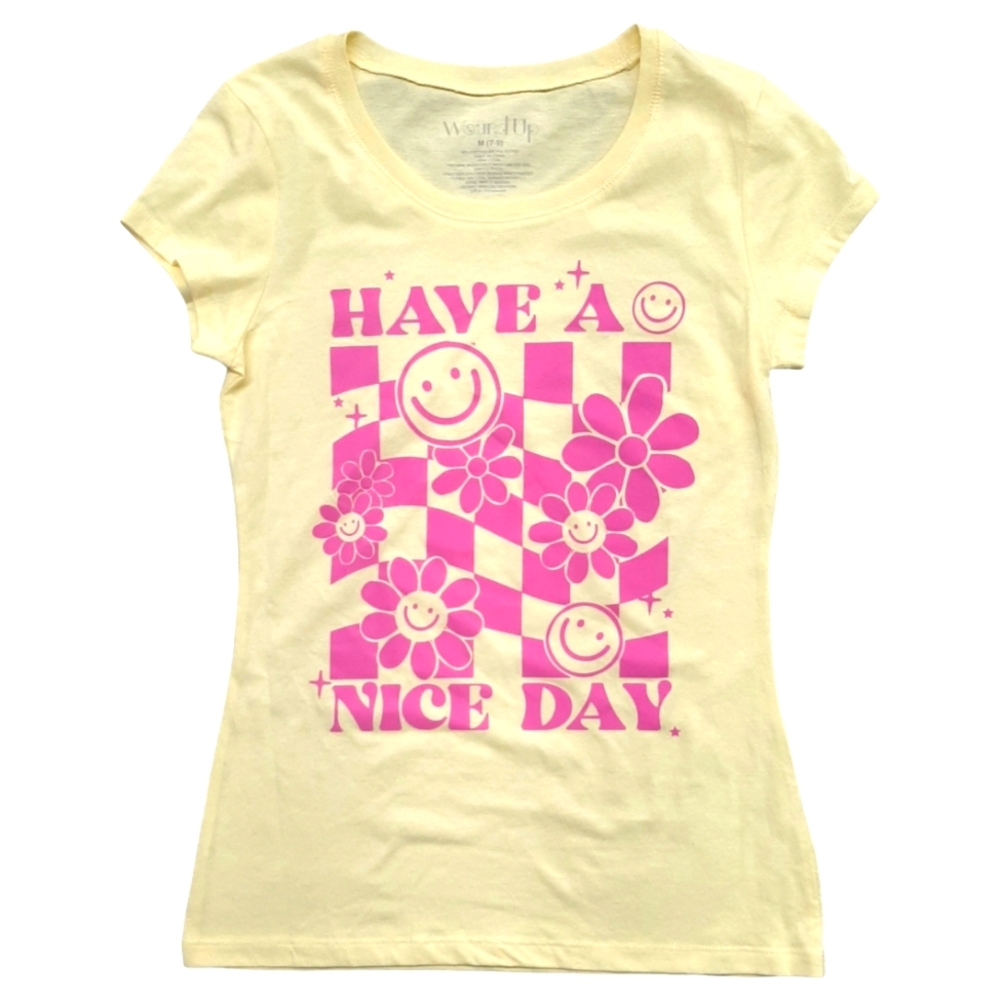 Womens Junior's "Have A Nice Day" Graphic Tshirt